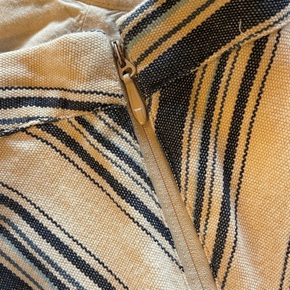 Hollister Blue And Tan Chevron Striped A Line Mini‎ Skirt Size 5 - Picture 8 of 10